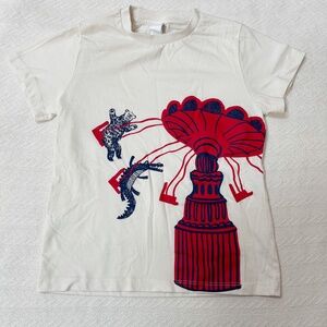 HARPER CANYON charming carousel swing carnival animal print t-shirt sz 6